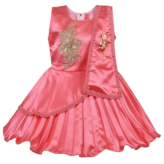 Wish Karo Baby Girls Partywear  Dress Frock (fe2929pch)