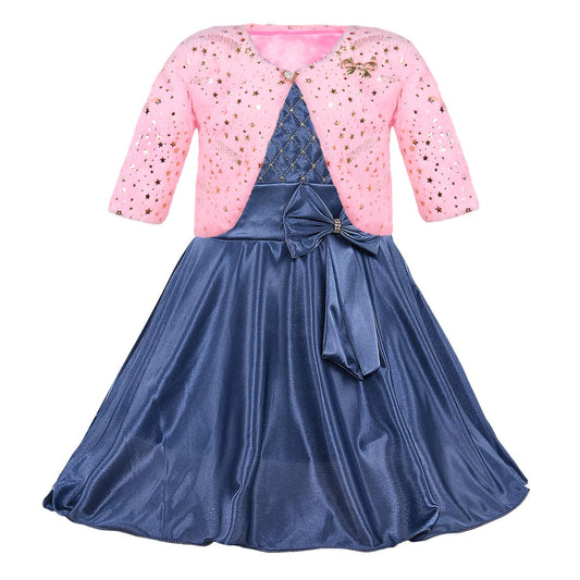 Wish Karo baby girls partywear frocks dress for girls fe3037bluJKTBPNKF