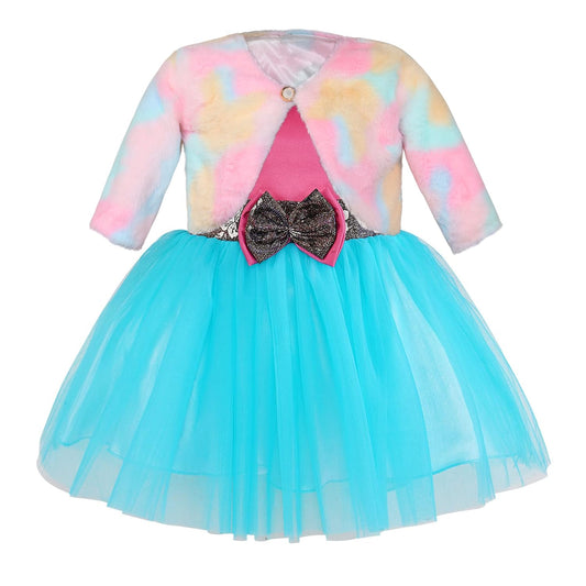 Wish Karo baby girls partywear frocks dress for girls fe3132bluJKTMLTF