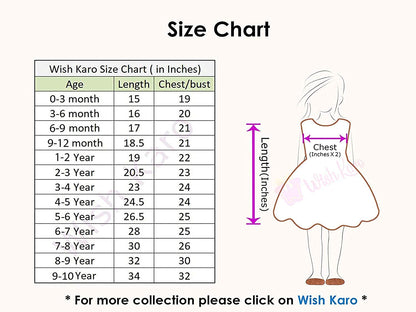Wish Karo Baby Girls Partywear Dress Frocks For Girls (fe85pnk)