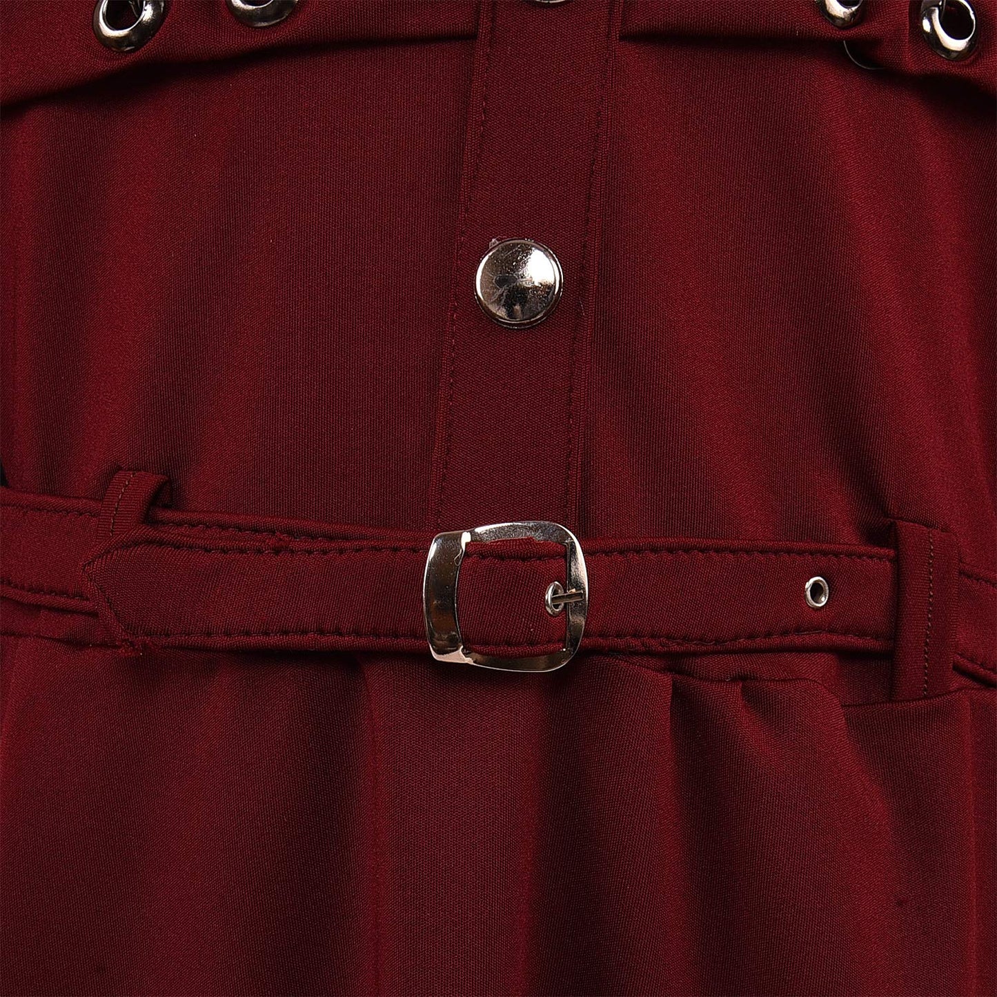Girls A-Line Maroon Colour Dress
