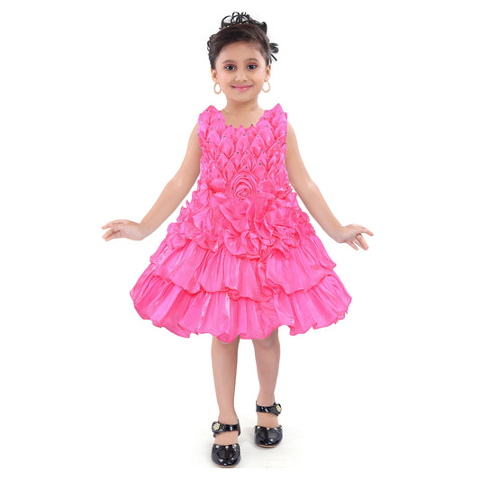 Wish Karo Kids Birthday Dress Frock (fe2921pnk)