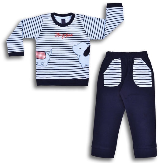 Wish Karo Cotton Clothing Set for Baby Boys hfs601blu