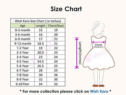 Wish Karo Baby Girls Frocks Dress-(rna009pch)