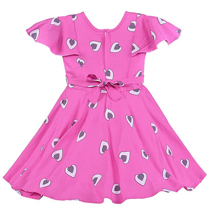 Wish Karo Baby Girls Frocks Dress-(rna010pnk)