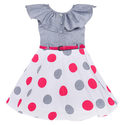 Wish Karo Baby Girls Dress Frock-(stn703pnk)