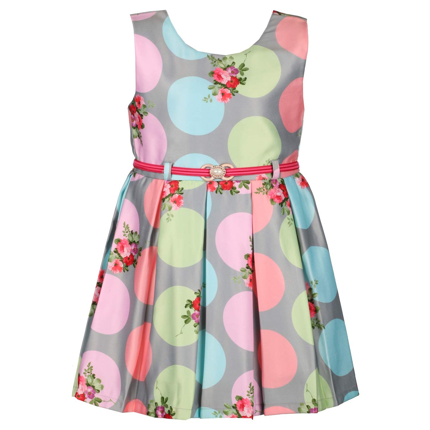 Wish Karo Birthday Baby Girls Dress Frocks-(stn707grn)
