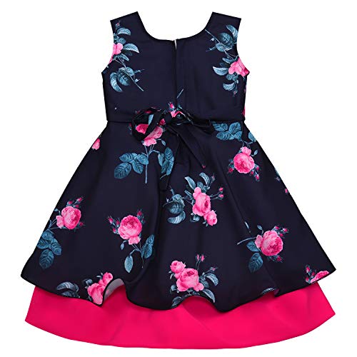 Baby Girls Dress Frocks-stn736pnk - Wish Karo Party Wear - frocks Party Wear - baby dress
