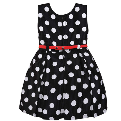 Wish Karo Baby Girls Dress Frock for Girls-(stn743blknw)