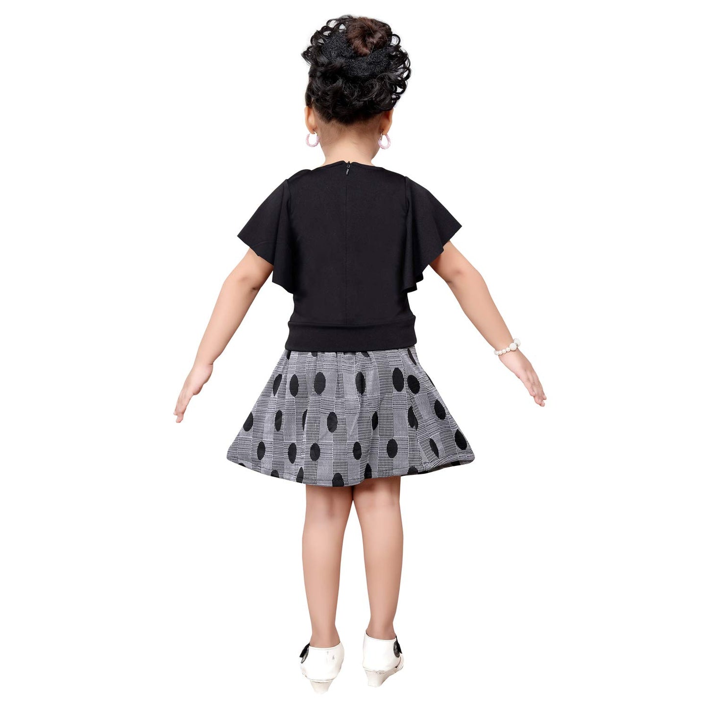 Wish Karo Baby Girls Partywear Frock Dress (stn751blk)