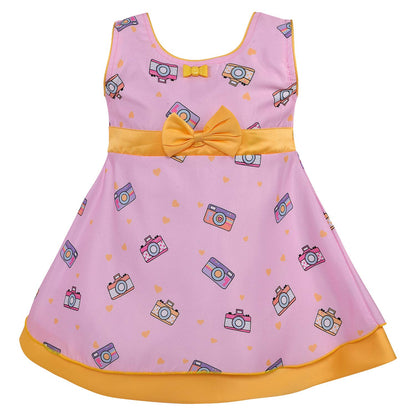 Wish Karo kids Partywear  Dress Frock (stn755bpnk)