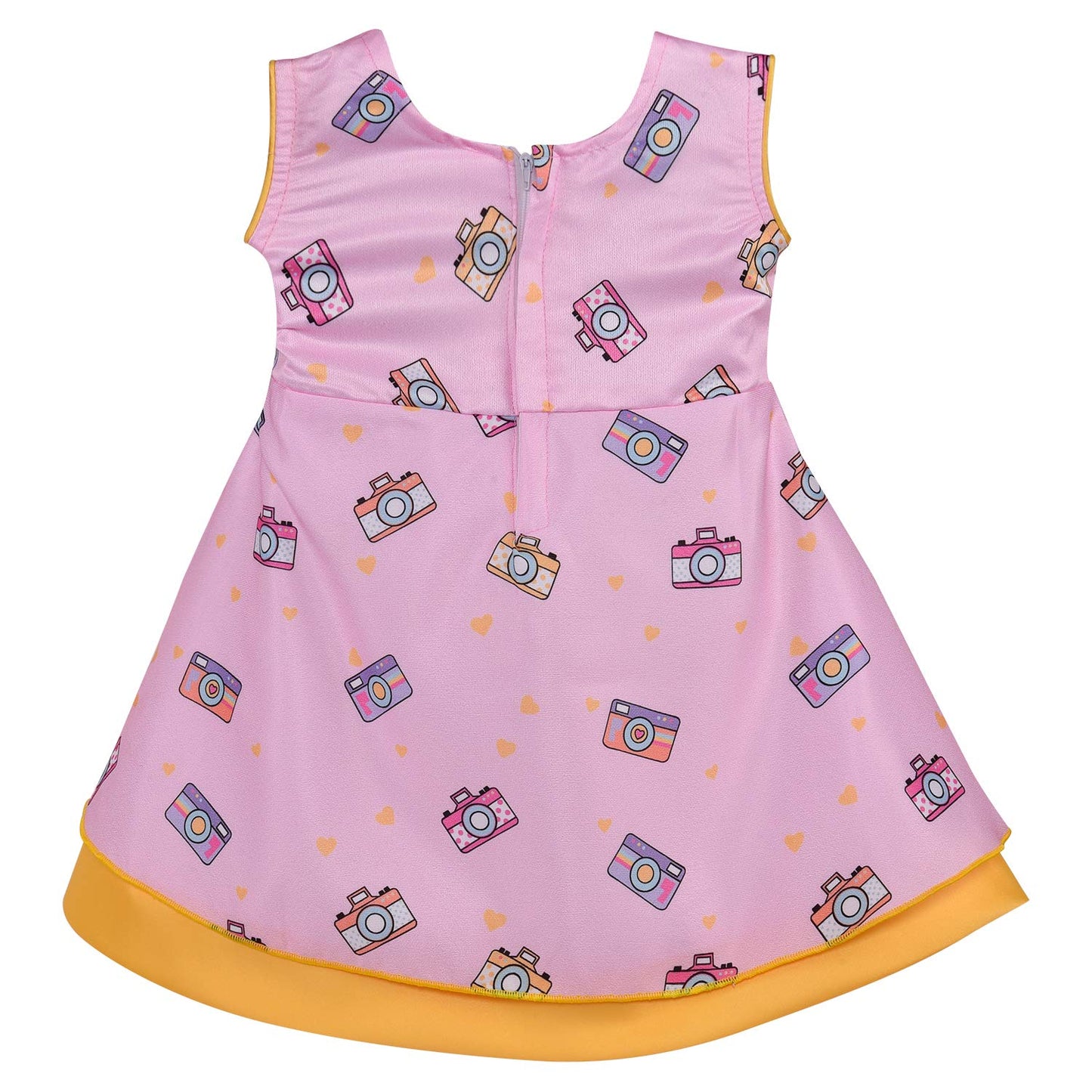 Wish Karo kids Partywear  Dress Frock (stn755bpnk)