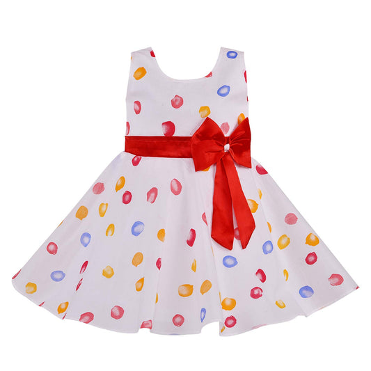 Wish Karo Kids Cotton Dress Frock (stn756rd)