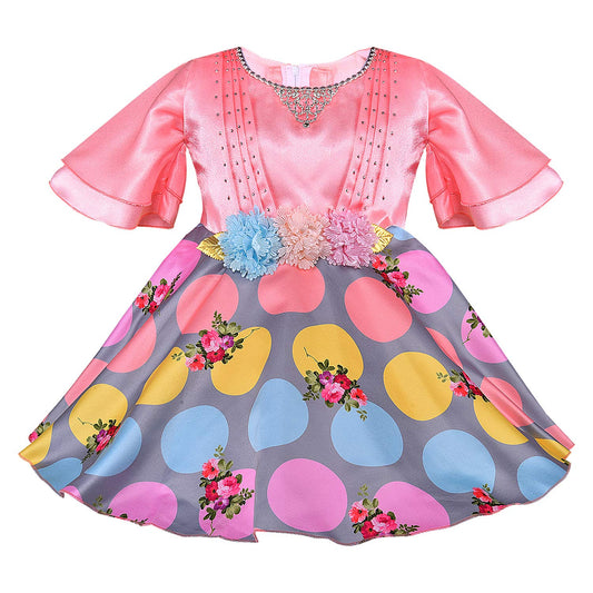 Wish Karo kids Birthday Frock Dress (stn765pch)