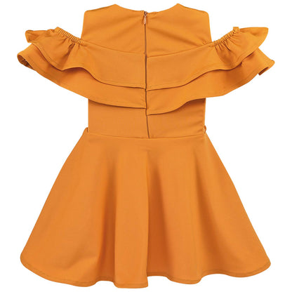 Wish Karo kids Birthday Frock Dress (stn770ylw)